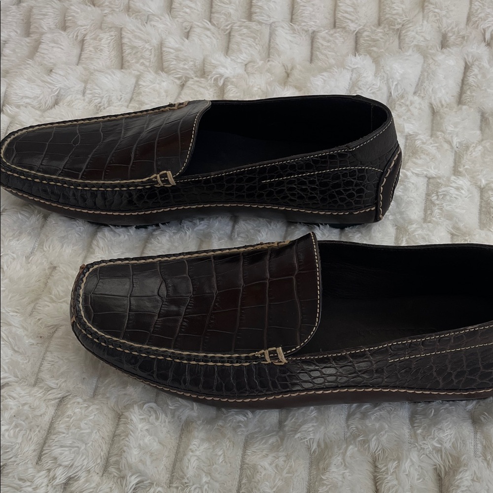 Cole Haan Men's Dark Brown Leather Loafers- New - Picture 4 of 9